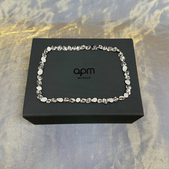 APM Monaco Galet Sterling Silver Silver Necklace - Picture 4 of 6